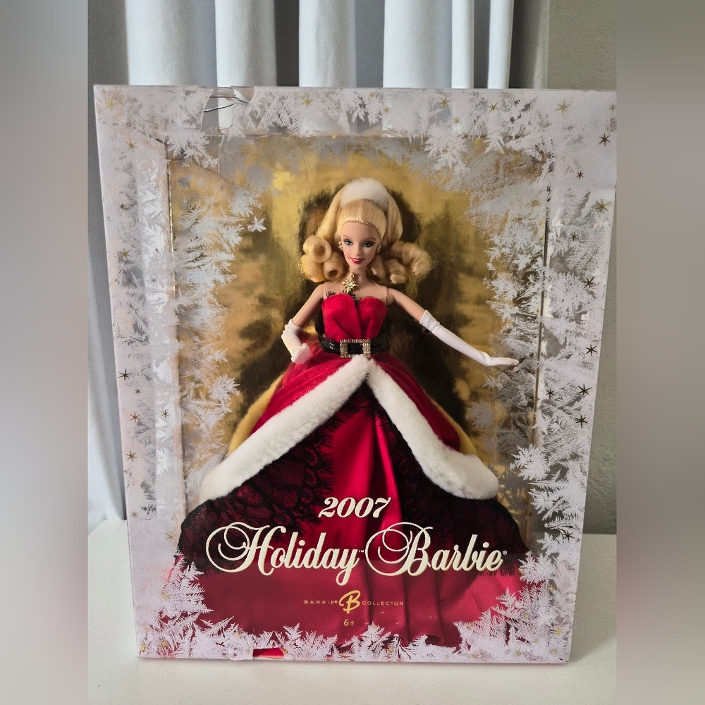 Holiday Barbie 2007 Doll in Red Dress